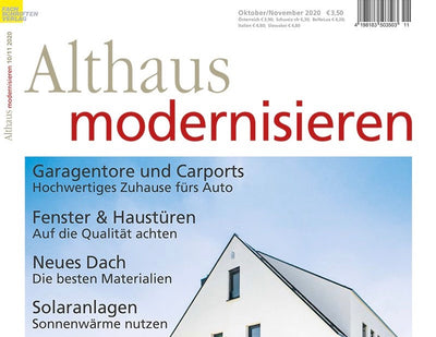 DUSCHKRAFT in der aktuellen Ausgabe der Zeitschrift ''Althaus modernisieren''!